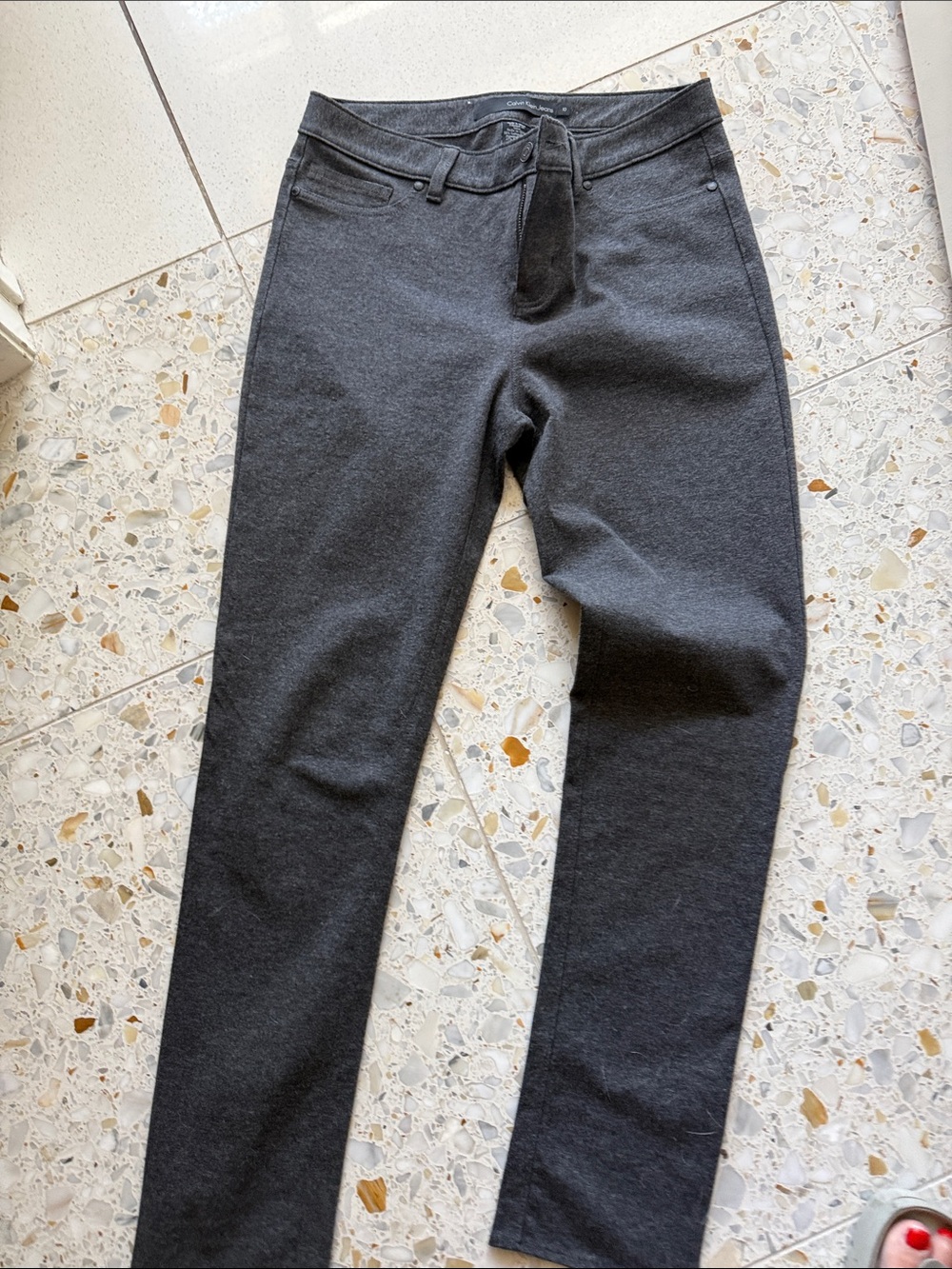 Calvin Klein Jeans Dark Charcoal Knit Pants